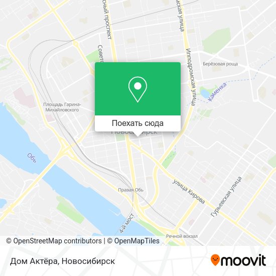 Карта Дом Актёра
