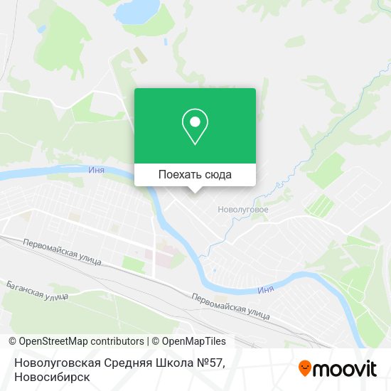 Карта Новолуговская Средняя Школа №57