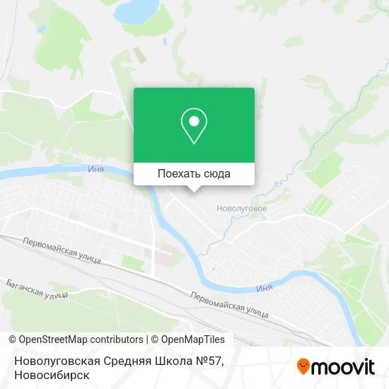 Карта Новолуговская Средняя Школа №57