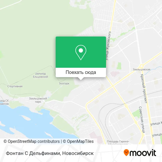 Карта Фонтан С Дельфинами