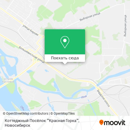 Карта Коттеджный Посёлок ""Красная Горка""