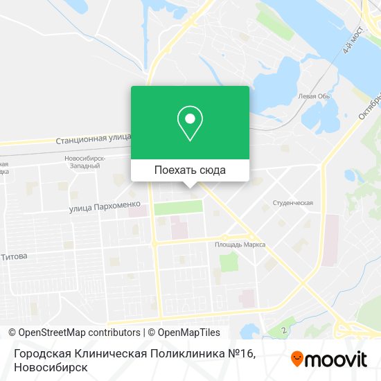 Карта Городская Клиническая Поликлиника №16