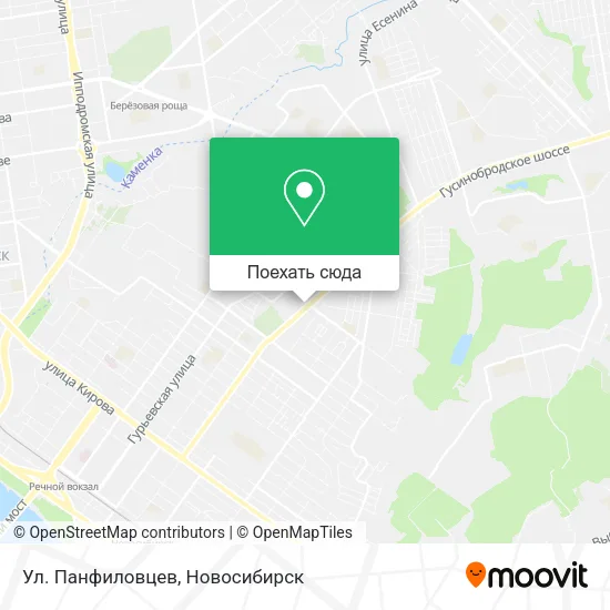 Карта Ул. Панфиловцев
