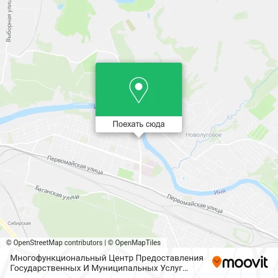 Карта Многофункциональный Центр Предоставления Государственных И Муниципальных Услуг [Города Новосибирска]