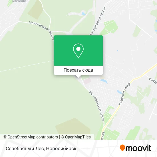Карта Серебряный Лес
