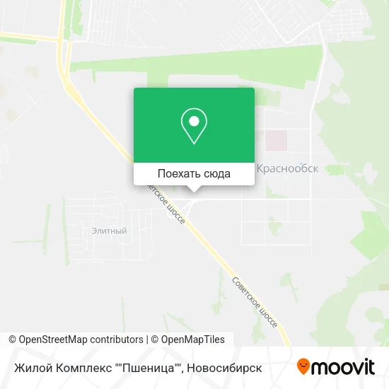 Карта Жилой Комплекс ""Пшеница""