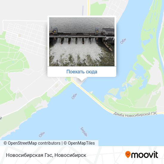 Карта Новосибирская Гэс