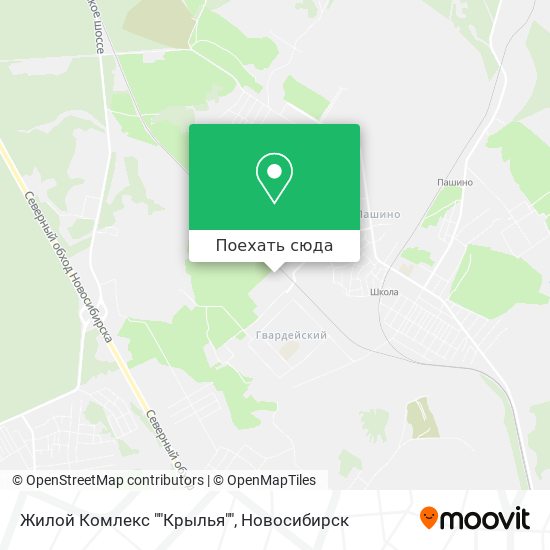 Карта Жилой Комлекс ""Крылья""