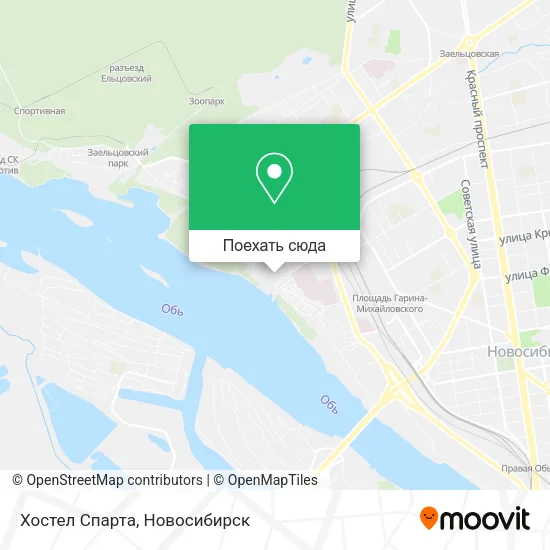 Карта Хостел Спарта