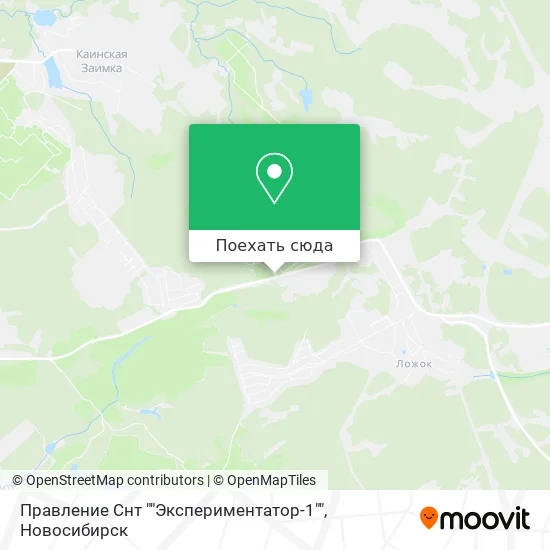 Карта Правление Снт ""Экспериментатор-1""