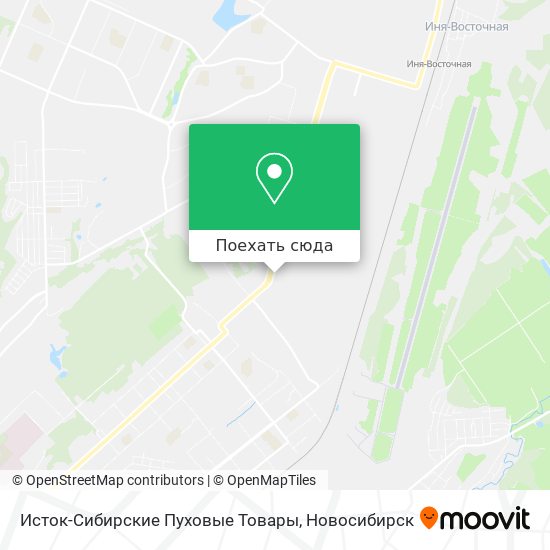 Карта Исток-Сибирские Пуховые Товары
