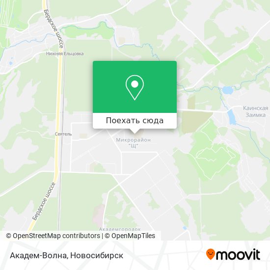Карта Академ-Волна