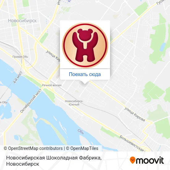 Карта Новосибирская Шоколадная Фабрика