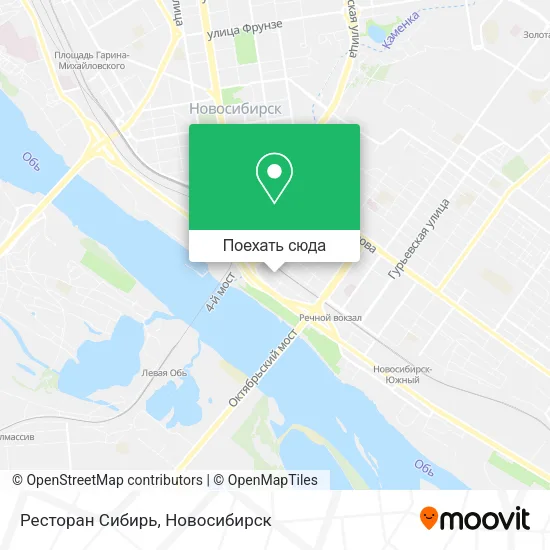 Карта Ресторан Сибирь