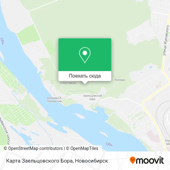 Карта Карта Заельцовского Бора