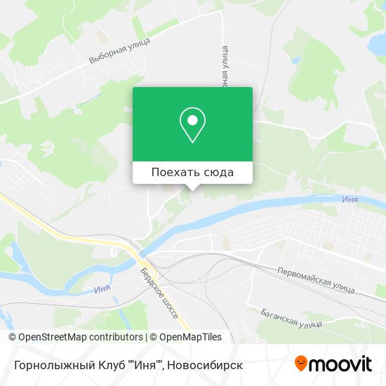 Карта Горнолыжный Клуб ""Иня""