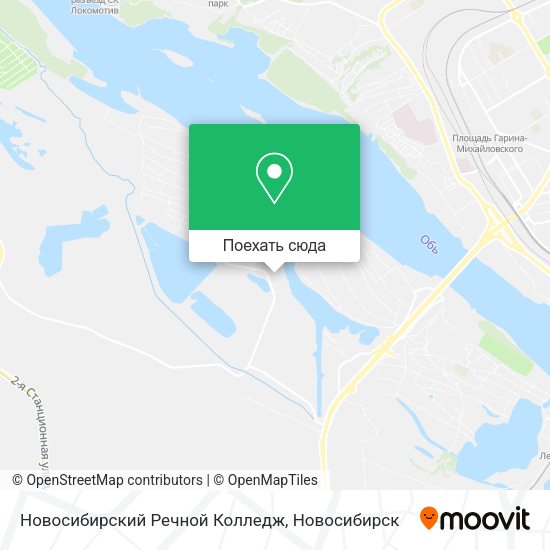 Карта Новосибирский Речной Колледж