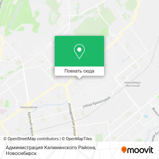 Карта Администрация Калининского Района