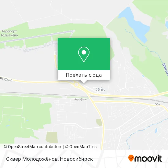Карта Сквер Молодожёнов