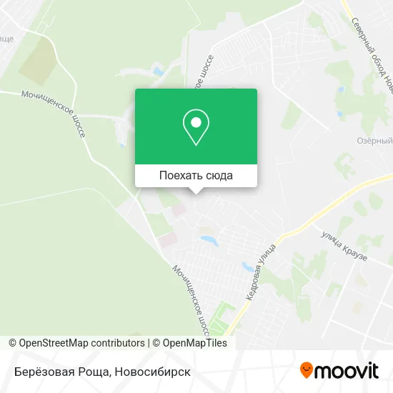 Карта Берёзовая Роща