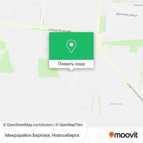 Карта Микрорайон Берёзки