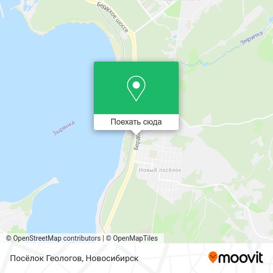 Карта Посёлок Геологов