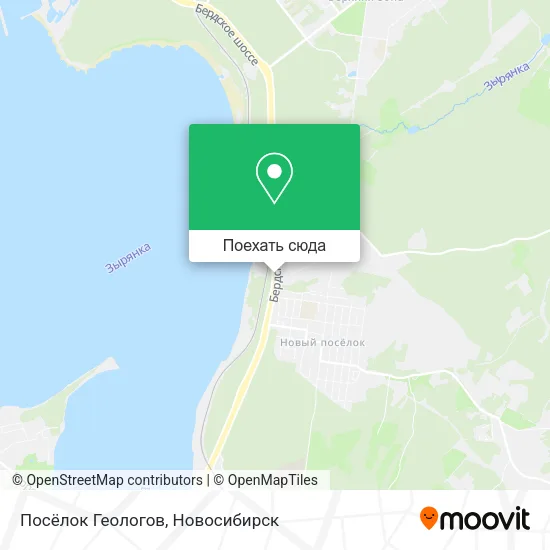 Карта Посёлок Геологов