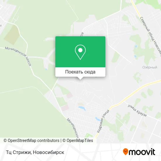Карта Тц Стрижи