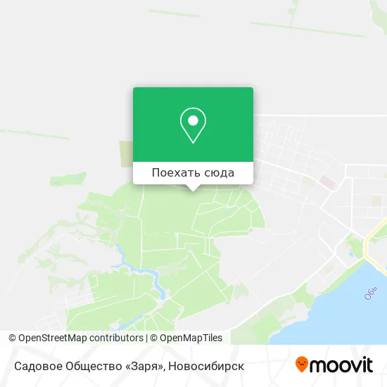 Карта Садовое Общество «Заря»