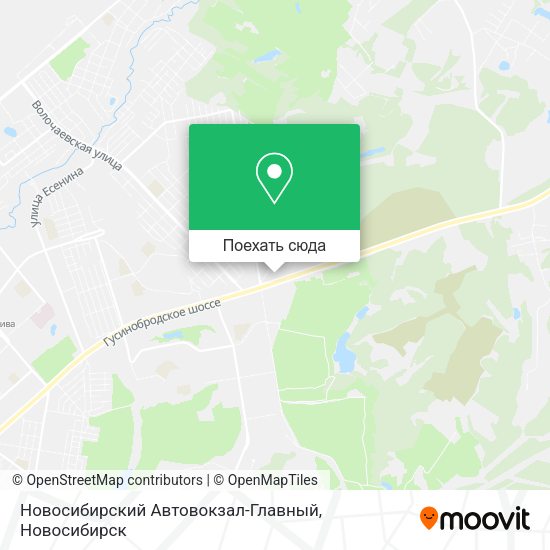 Карта Новосибирский Автовокзал-Главный
