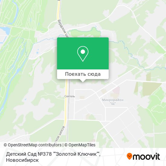 Карта Детский Сад №378 ""Золотой Ключик""