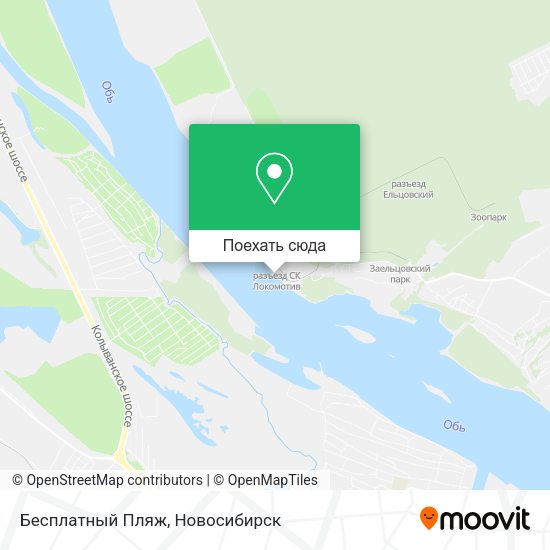 Карта Бесплатный Пляж