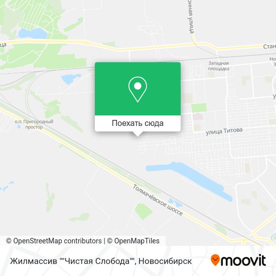 Карта Жилмассив ""Чистая Слобода""