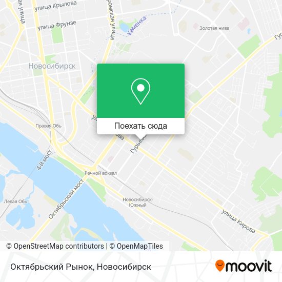 Карта Октябрьский Рынок