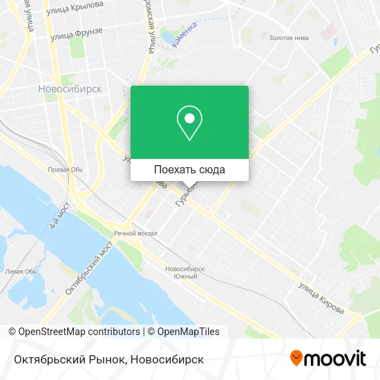 Карта Октябрьский Рынок