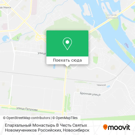 Карта Епархальный Монастырь В Честь Святых Новомучеников Российских