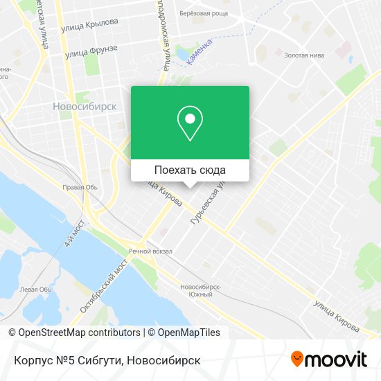 Карта Корпус №5 Сибгути