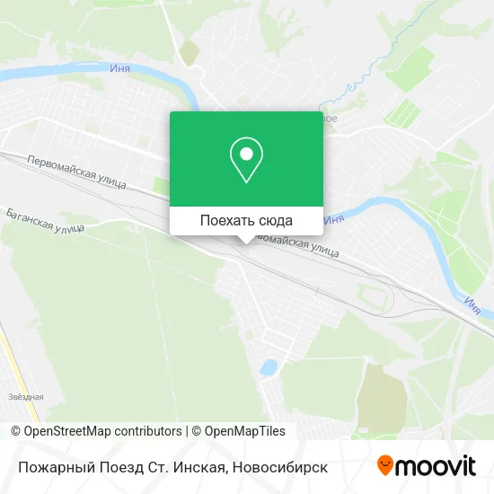 Карта Пожарный Поезд Ст. Инская