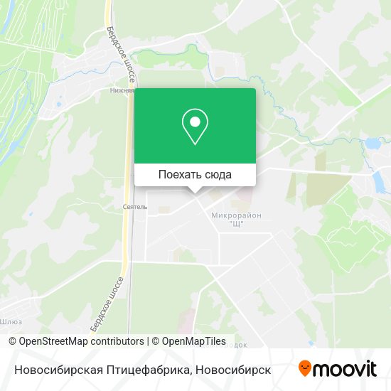Карта Новосибирская Птицефабрика