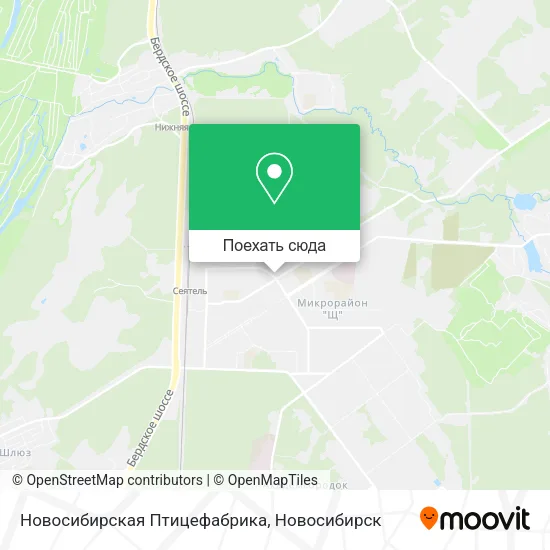 Карта Новосибирская Птицефабрика