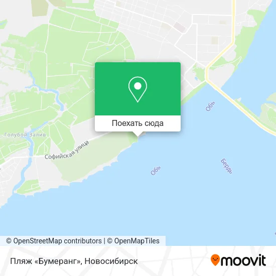 Карта Пляж «Бумеранг»