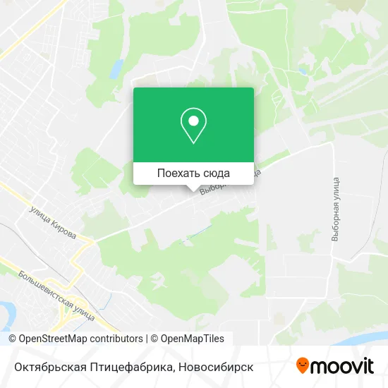 Карта Октябрьская Птицефабрика