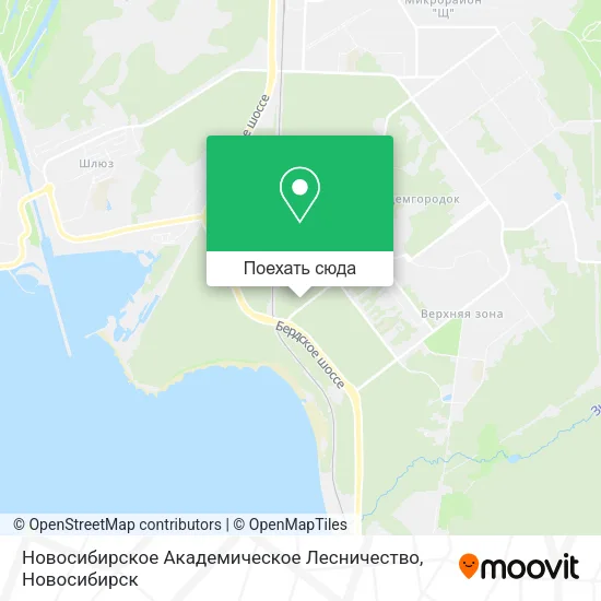 Карта Новосибирское Академическое Лесничество
