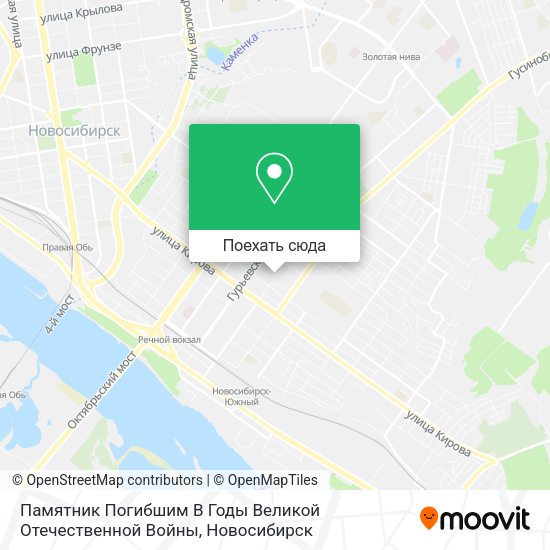Карта Памятник Погибшим В Годы Великой Отечественной Войны