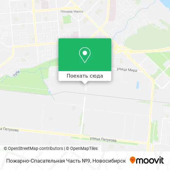 Карта Пожарно-Спасательная Часть №9