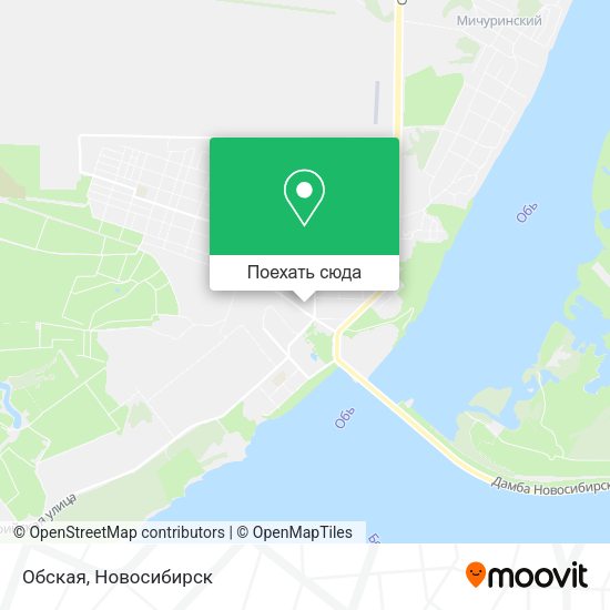 Карта Обская