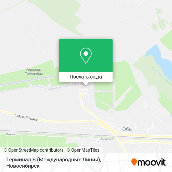 Карта Терминал Б (Международных Линий)