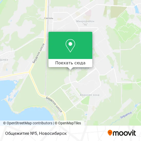 Карта Общежитие №5