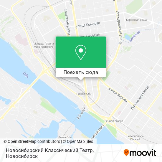Карта Новосибирский Классический Театр