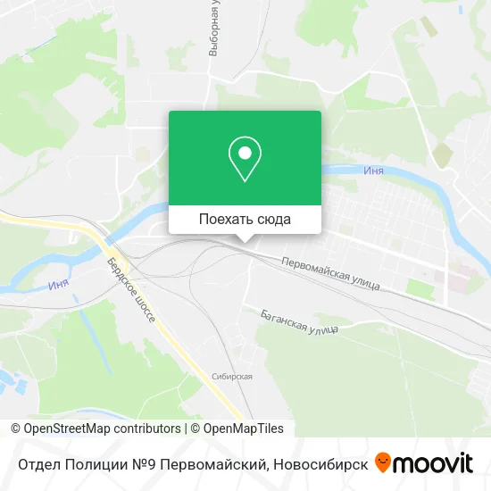 Карта Отдел Полиции №9 Первомайский